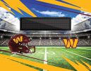[Personalization Only] Official NFL Commanders - 62" x 84" Personalized Washable Rug